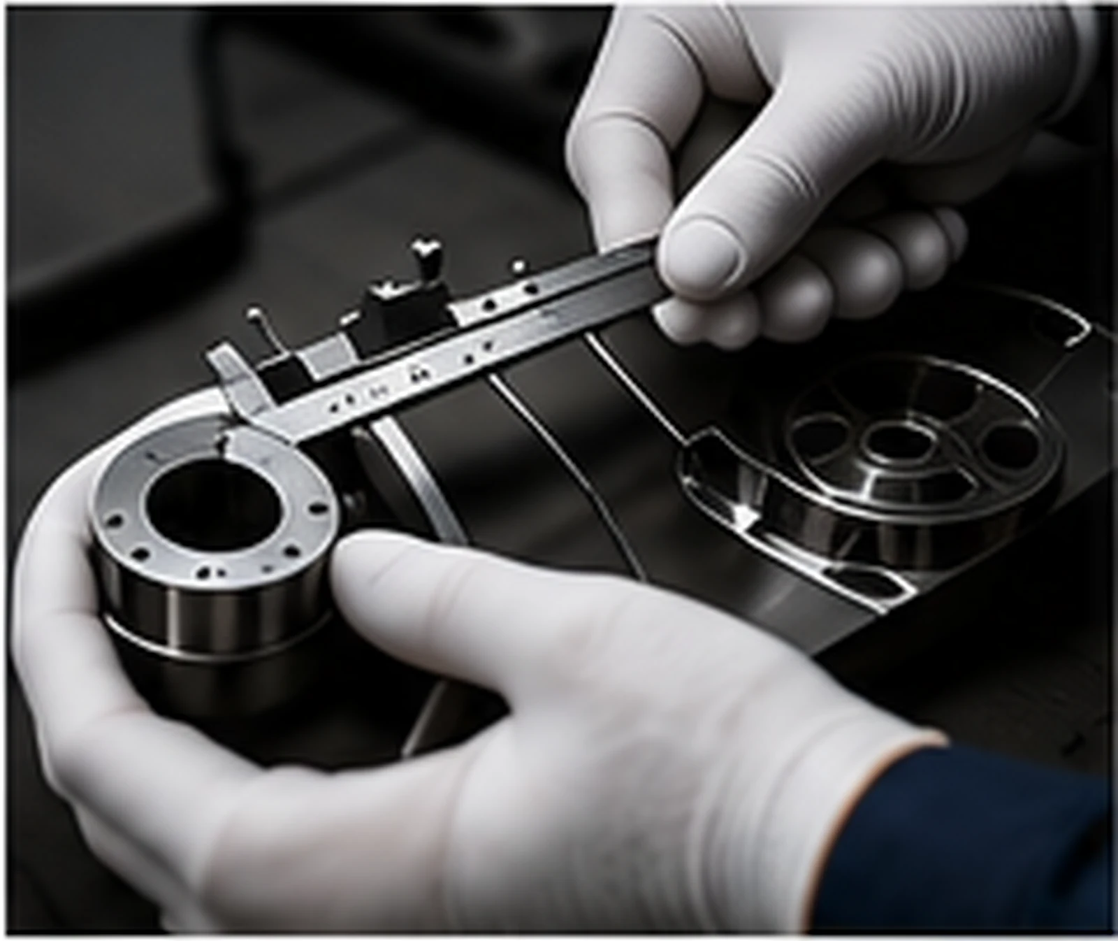 Dimensional inspection of a component before shipment
